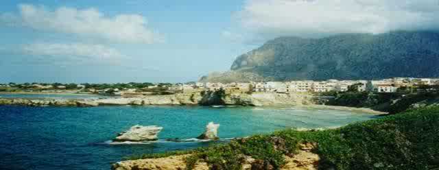 Sicily, Terrasini, a famous little village, starting point to make round trips or to make  vacations in sicilian style by doing nothing