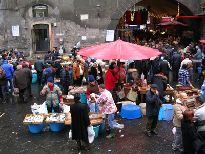 der Fischmarkt von Catania