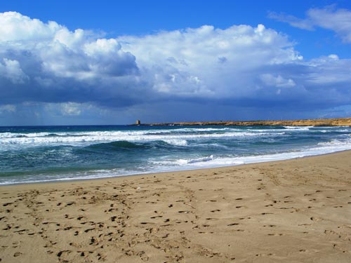 Der Strand von Terrasini im September